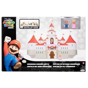 Super Mario Bros Mushroom Kingdom Castle Playset w/ Mini Mario and Peach Figure